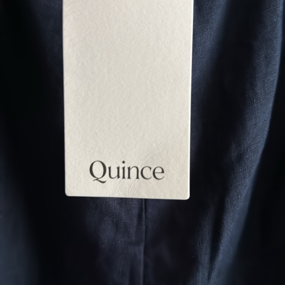 Quince 100% European Linen Navy Pants Size 2X new - Picture 4 of 6